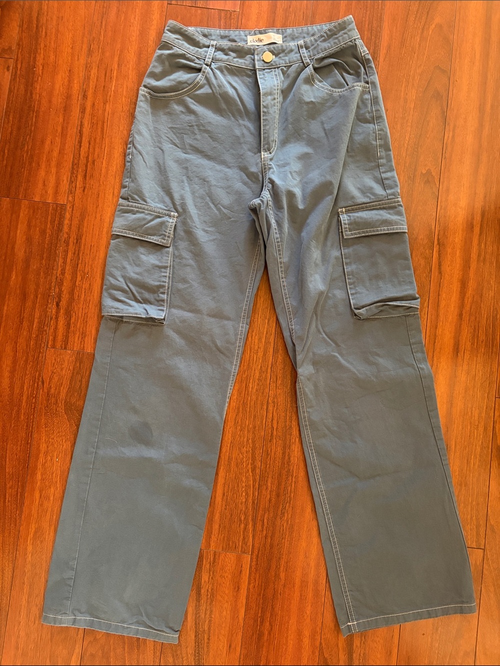 Elodie Women’s Cargo Pants in Slate Blue